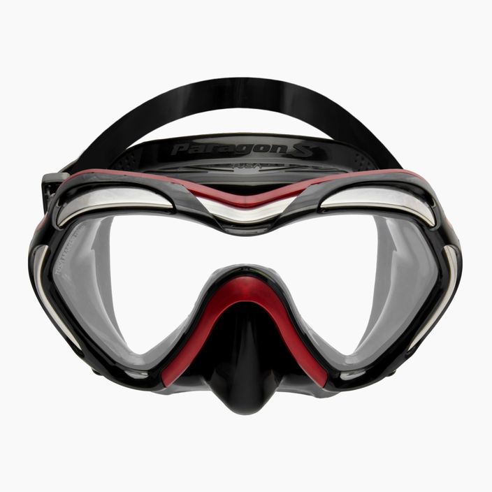 TUSA Paragon S Mask potápačská maska čierna/červená M-1007 2