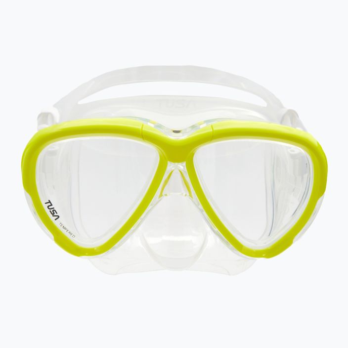 Potápačská maska TUSA Intega Yellow/Clear 2004 2