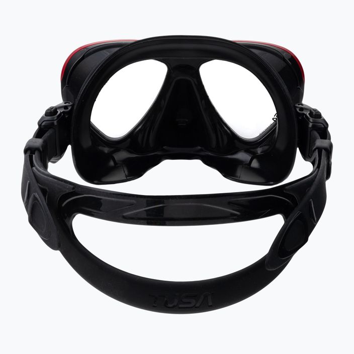 Potápačská maska TUSA Intega Mask čierna/červená M-212 5