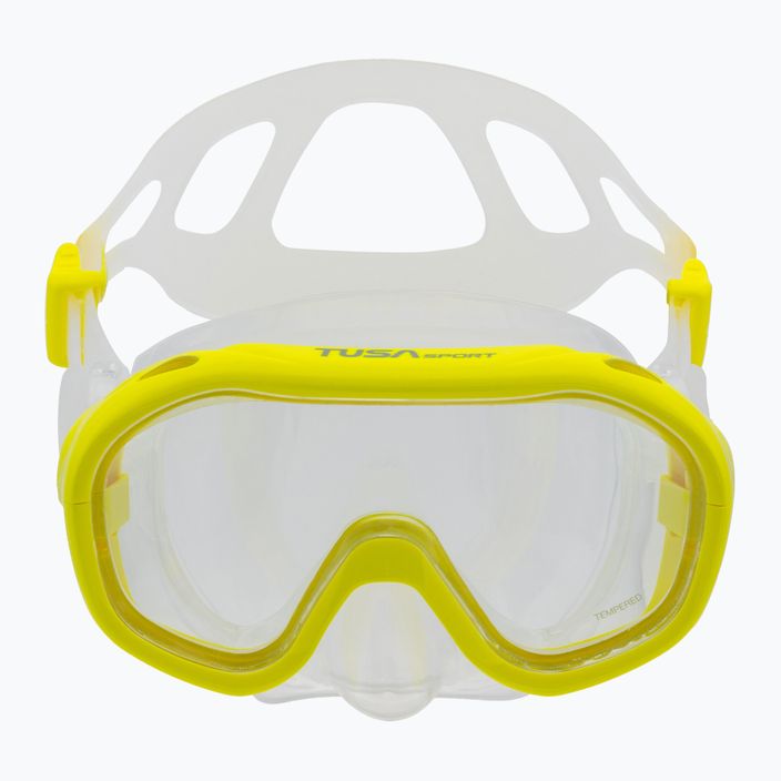 Potápačská súprava TUSA maska + šnorchel žltá UC-0211PFY 2