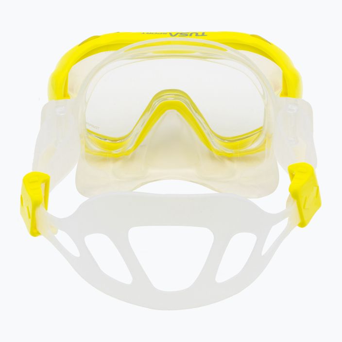 Potápačská súprava TUSA maska + šnorchel žltá UC-0211PFY 5