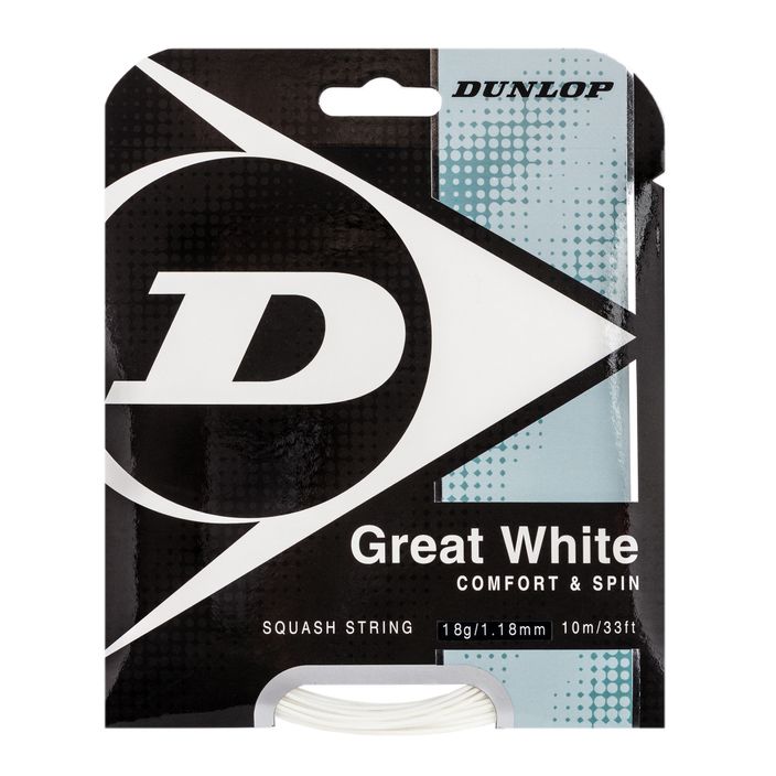 Dunlop Bio Great sq. 10 m squashová struna biela 624700 2