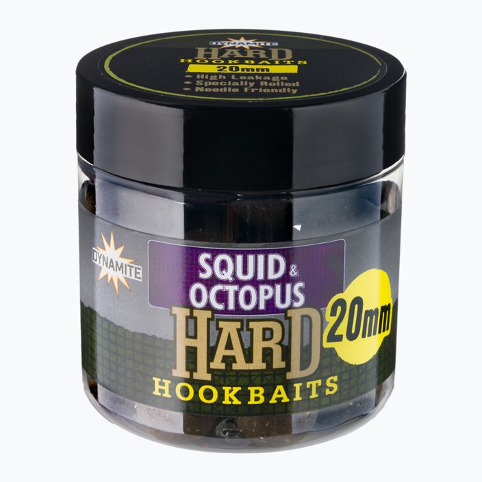 Dynamite Baits Squid & Octopus Hard Hookbaits 20mm hnedé guľôčky na kaprové háčiky ADY041581