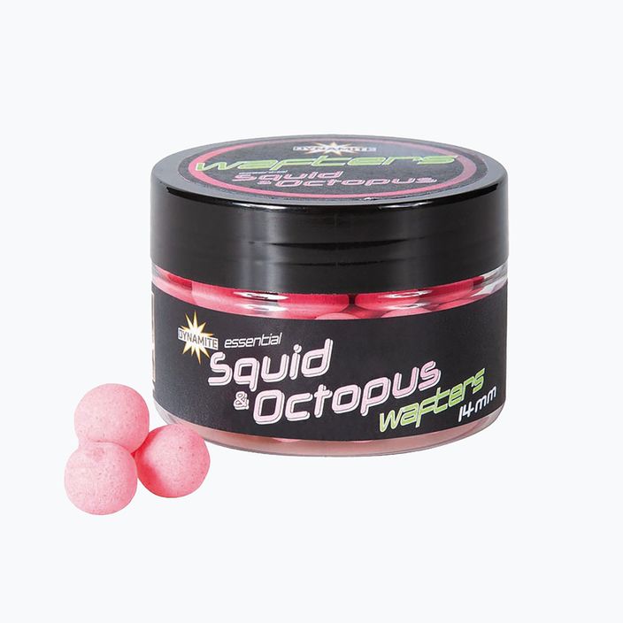 Návnada Dynamite Baits Fluoro Wafters Squid & Octopus pink dumbells na kapry ADY041600