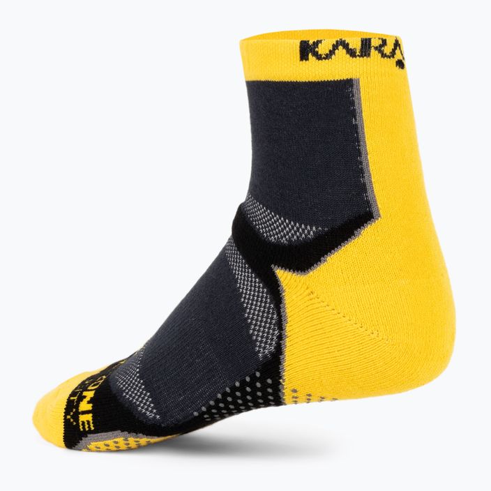 Karakal X4 členkové tenisové ponožky black/yellow KC530 3