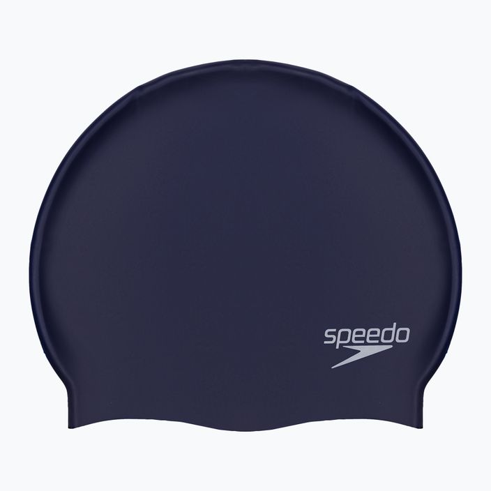 Plavecká čiapka Speedo Plain Flat Silicone tmavomodrá 68-7991