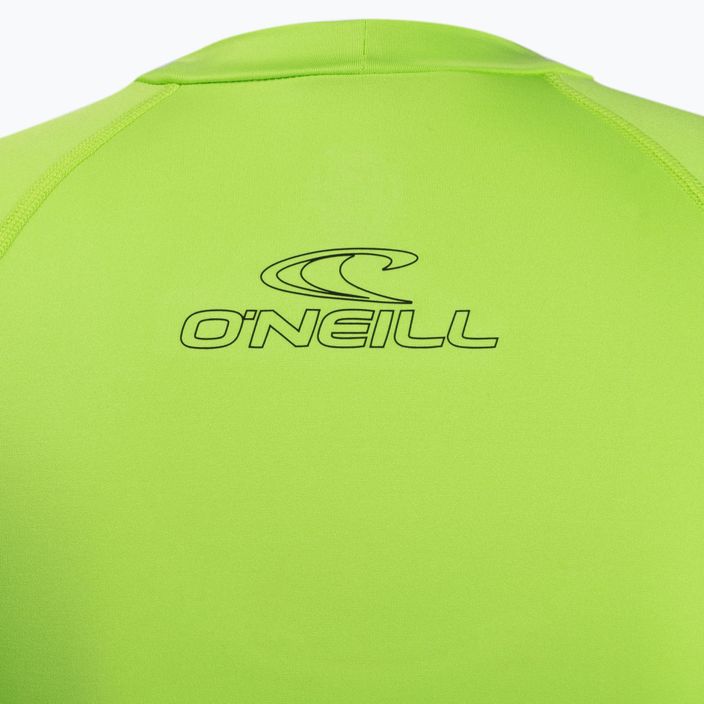 Pánske plavecké tričko O'Neill Basic Skins limetkovo zelené 3342 4