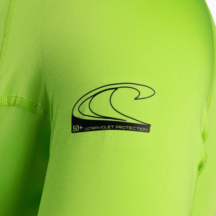 Pánske plavecké tričko O'Neill Basic Skins limetkovo zelené 3342 5
