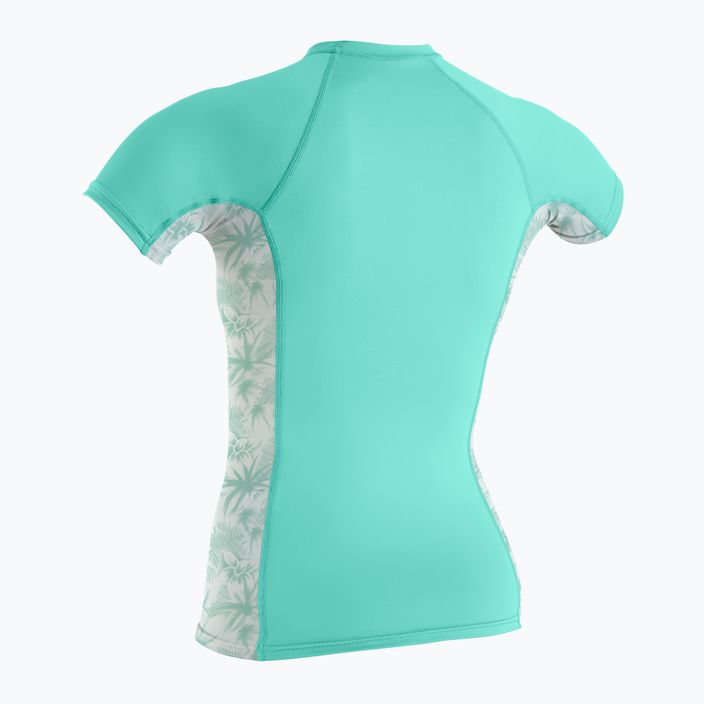 Dámske plavecké tričko O'Neill Side Print Rash Guard Turquoise 5405S 2