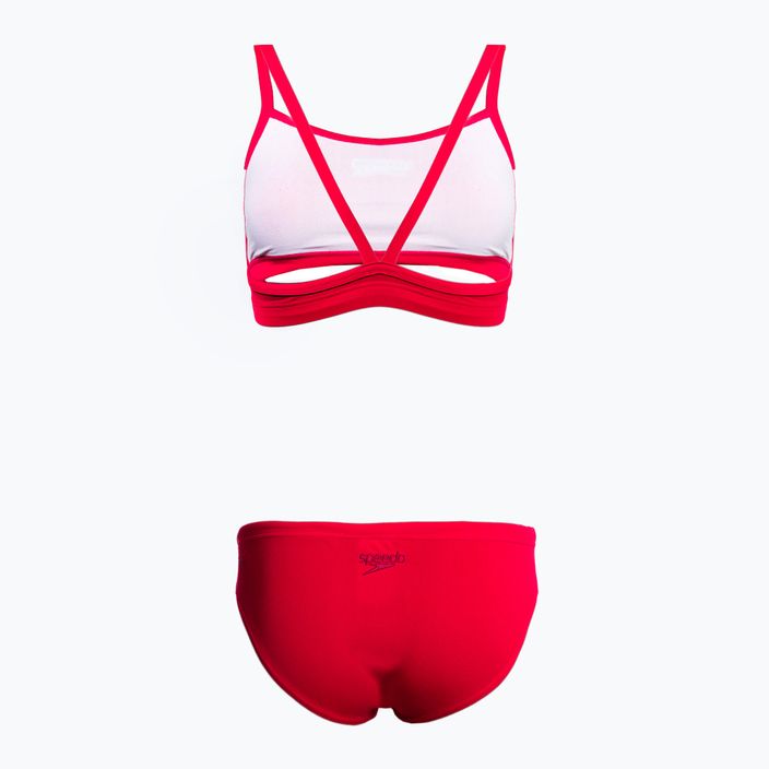 Speedo Essential Endurance+ Thinstrap Bikini dámske dvojdielne plavky červená 126736446 2