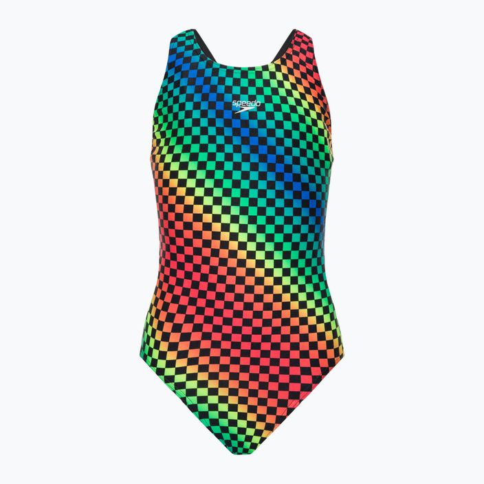 Detské jednodielne plavky Speedo Allover Leaderback farba 68-12377F372