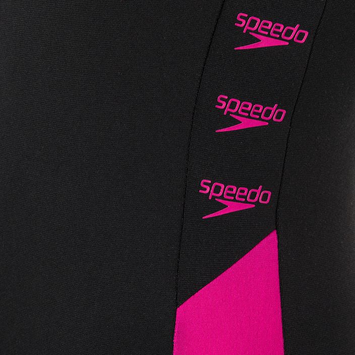 Speedo Boom Logo Splice Muscleback dámske jednodielne plavky B344 black 12900B344 3