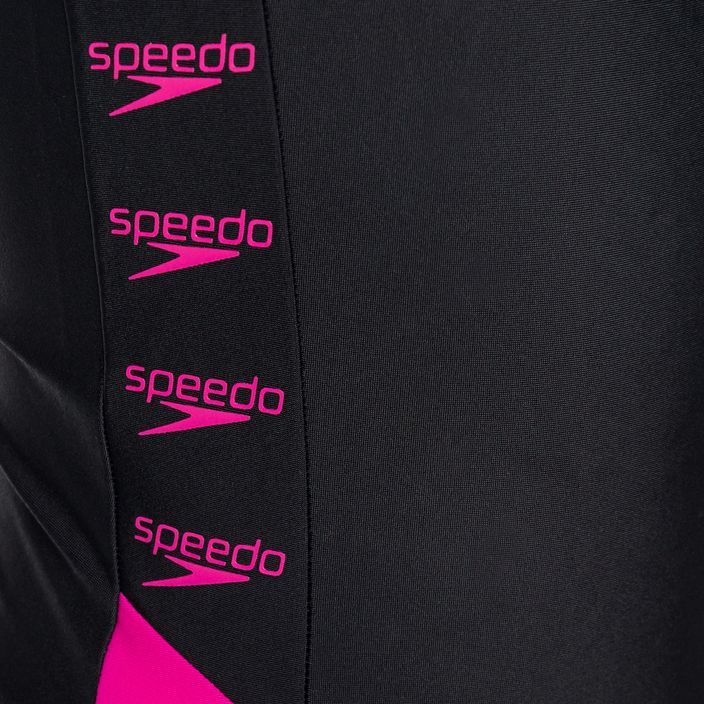 Speedo Boom Logo Splice Muscleback detské jednodielne plavky B344 black 12859B344 3