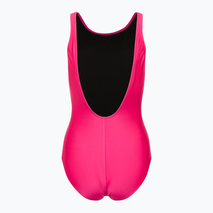 Speedo dámske jednodielne plavky Logo Deep U-Back pink 68-12369A657 2