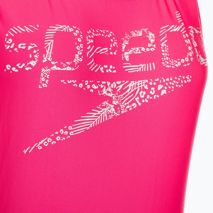 Speedo dámske jednodielne plavky Logo Deep U-Back pink 68-12369A657 3