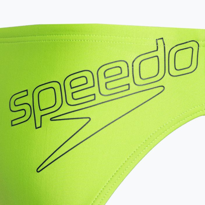 Speedo Logo Brief detské plavecké nohavičky zelené 68-05533G694 4