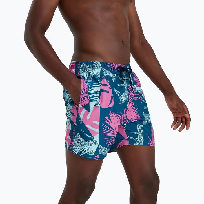Pánske farebné plavecké šortky Speedo s potlačou Leisure 16" 68-12837G654 2