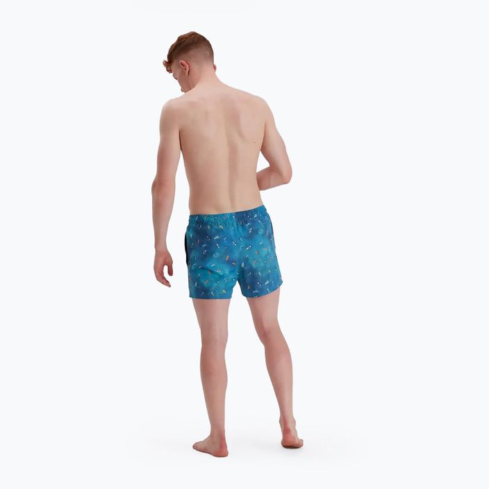 Pánske plavecké šortky Speedo Digital Printed Leisure 14" modré 68-13454G662 4
