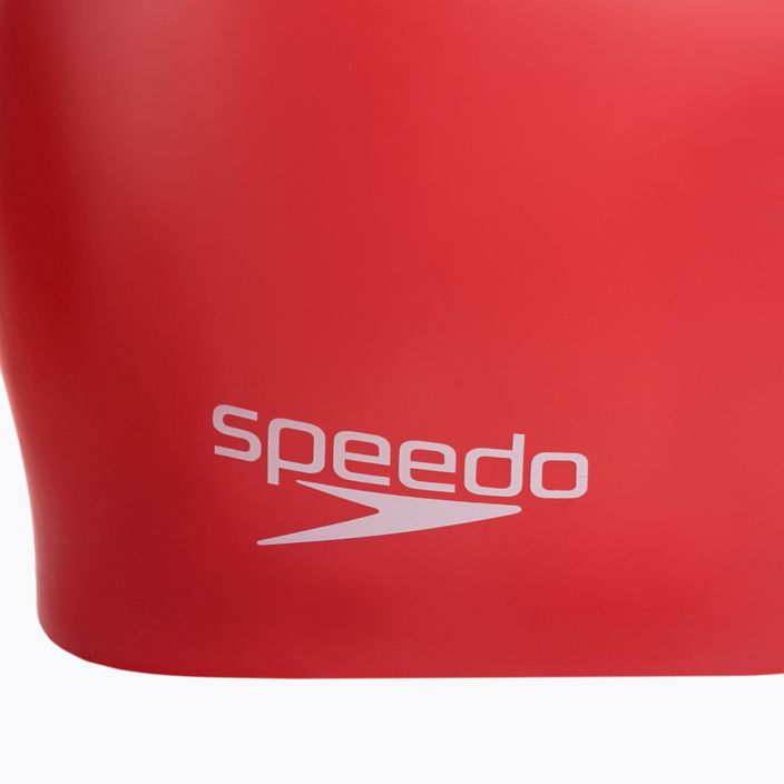 Plavecká čiapka Speedo Plain Moulded Silicone červená 68-7984 3