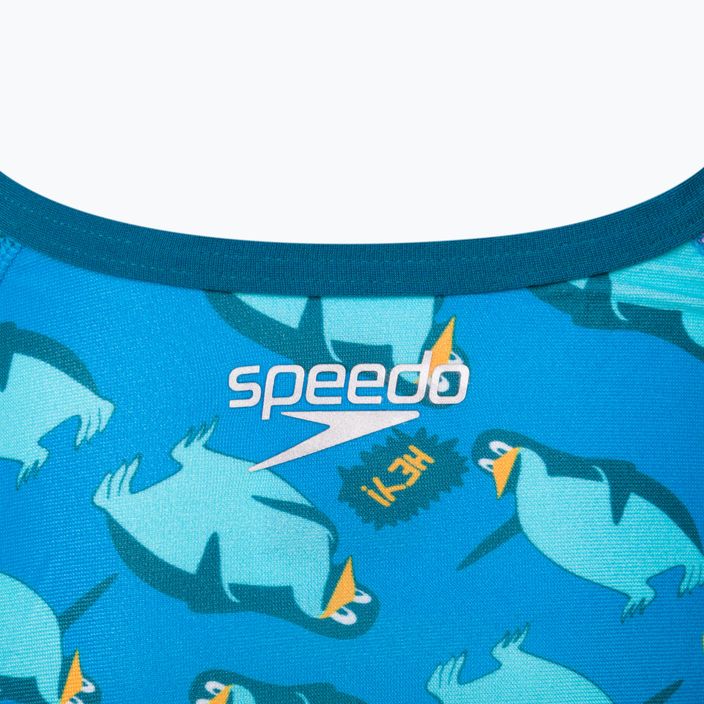 Speedo Flipper Phone Celoplošné detské jednodielne plavky modré 68-12846 4
