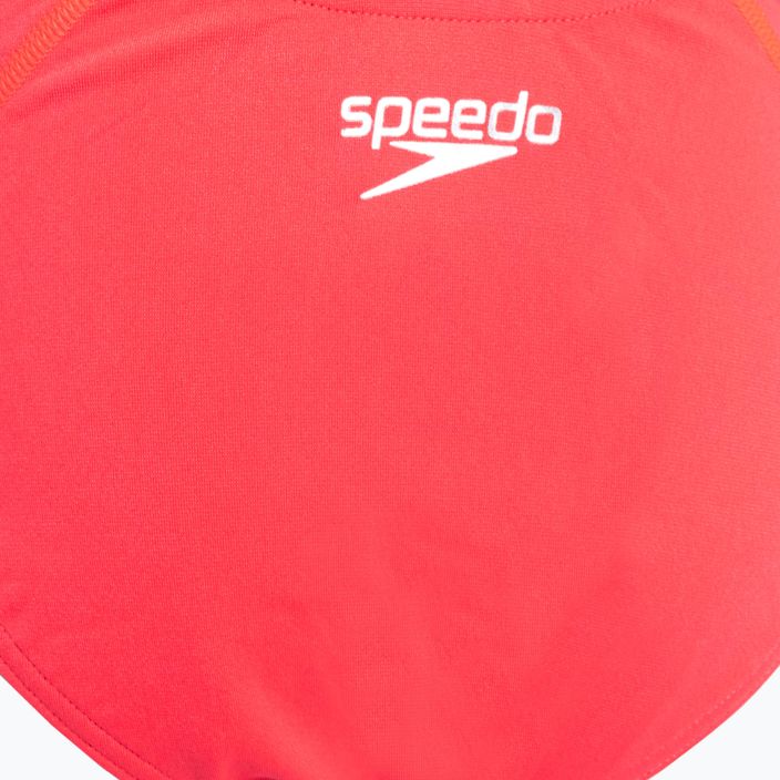 Speedo Lane Line Back Solid pink 68-13441 detské jednodielne plavky 3