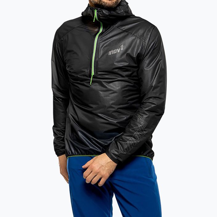 Bežecká bunda Inov-8 Raceshell Half Zip black