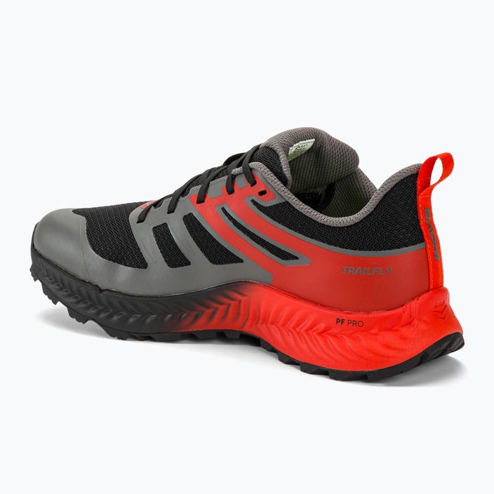 Pánska bežecká obuv Inov-8 Trailfly black/fiery red/dark grey 3