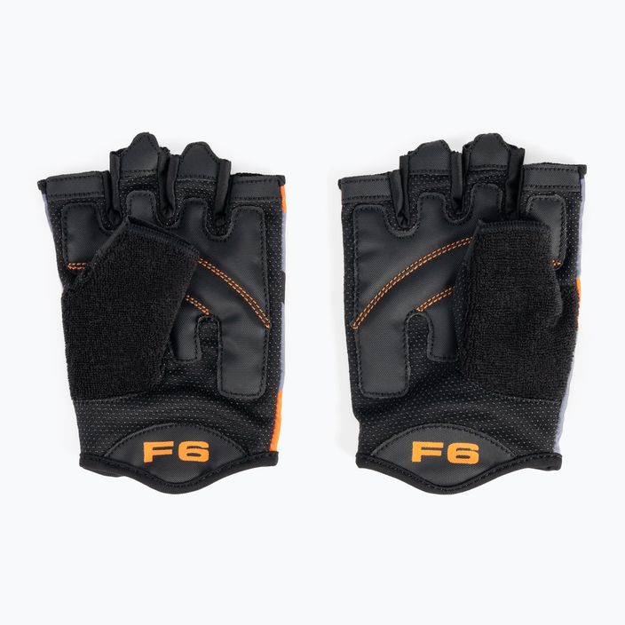 RDX Sumblimation F6 čierno-oranžové fitness rukavice WGS-F6O 2