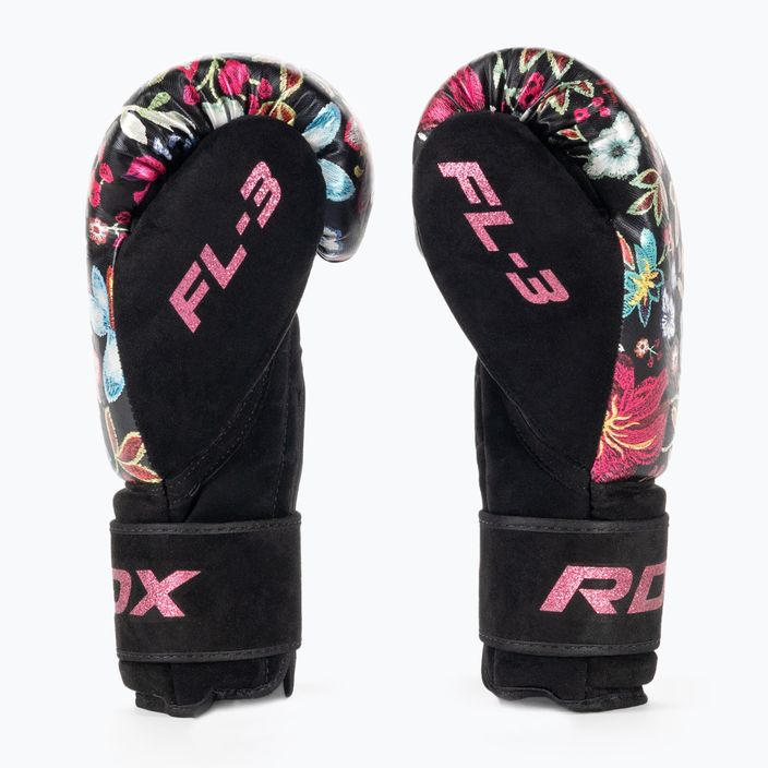 Boxerské rukavice RDX FL-3 čiernej farby BGR-FL3 4