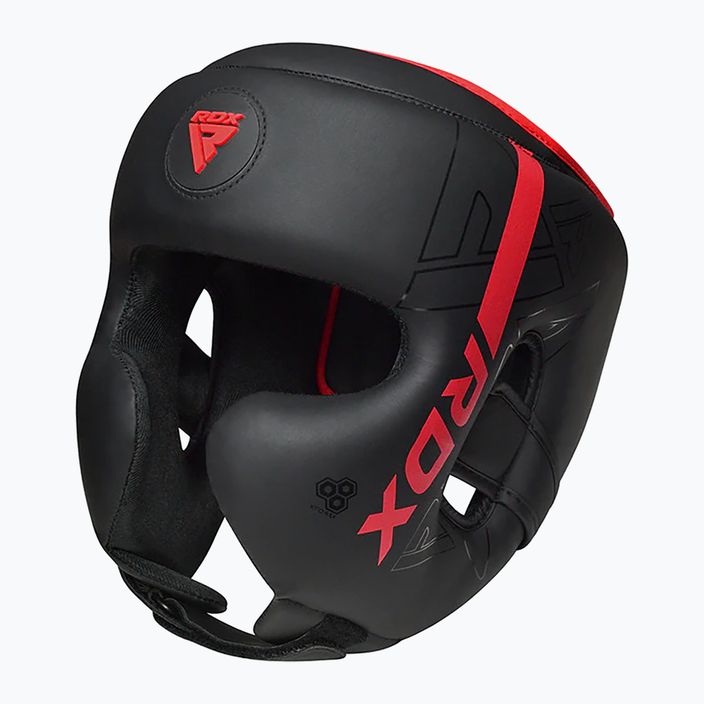 Boxerská prilba RDX F6 Kara Head Guard červená 2