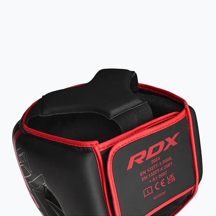 Boxerská prilba RDX F6 Kara Head Guard červená 3