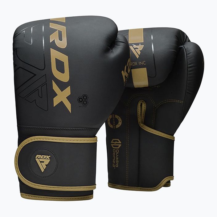 Boxerské rukavice RDX F6 čierno-zlaté BGR-F6MGL 8