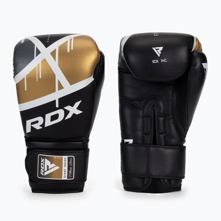 Boxerské rukavice RDX BGR-F7 čierno-zlaté BGR-F7BGL 3