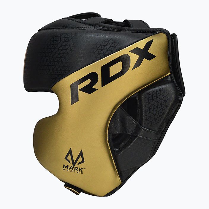 Boxerská prilba RDX L1 Mark Pro Cheek Boxing Training Head Guard golden 2