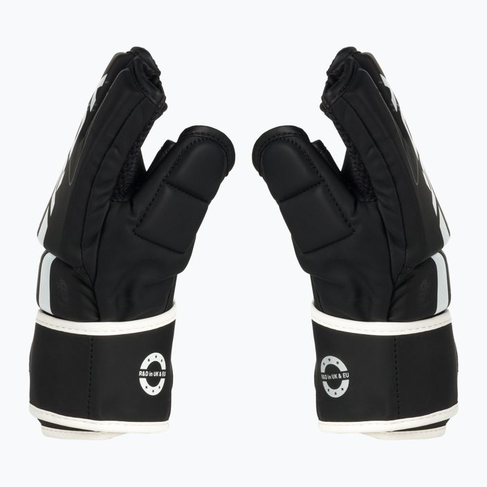 RDX F6 grapplingové rukavice čiernobiele GGR-F6MW 4