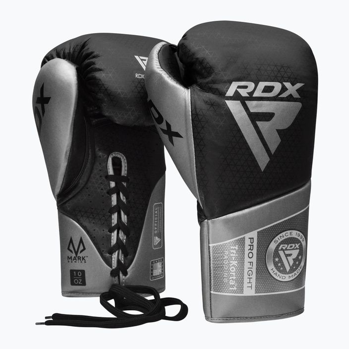 Boxerské rukavice RDX K1 Mark Pro Fight Boxing silver 2