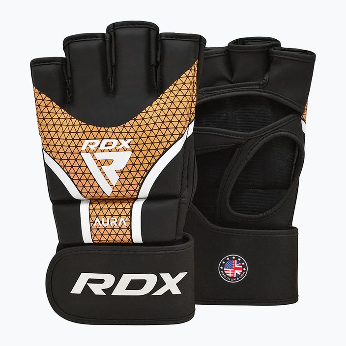 Grapplingové rukavice RDX Aura Plus T-17 golden