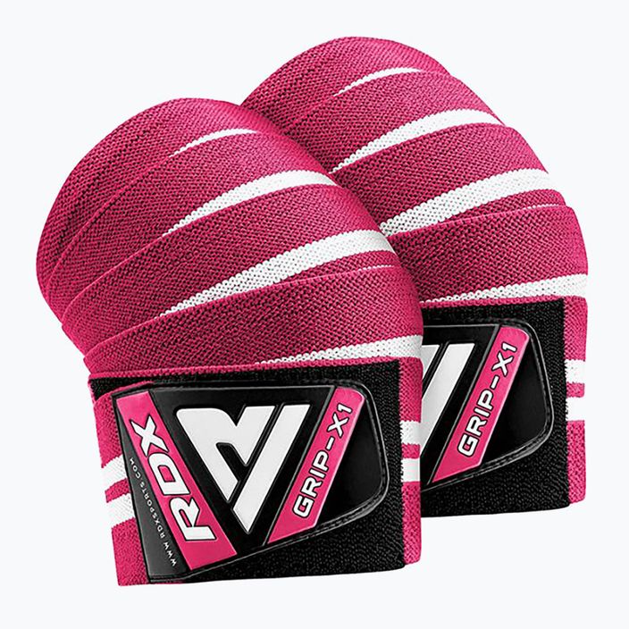 Omotávky na kolená RDX Weightlifting Gym Knee Wrap pink 2