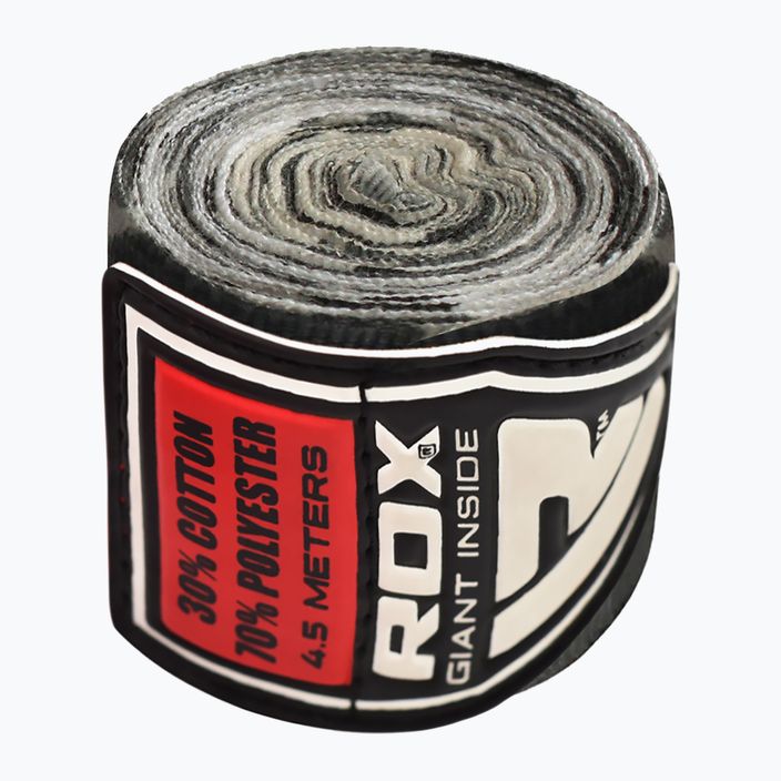 Boxerské bandáže RDX HWX-RC+ camo sivá 3