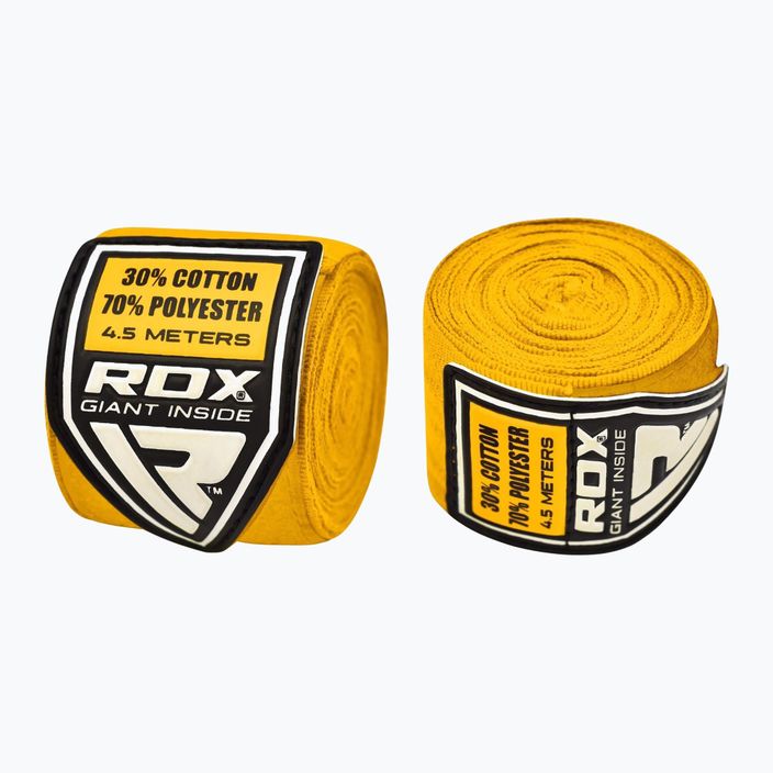 Boxerské bandáže RDX Hand Wraps Plus žltá 3