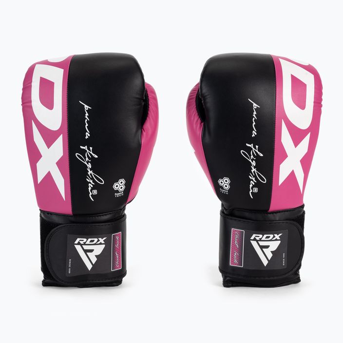 RDX REX F4 ružovo-čierne boxerské rukavice BGR-F4P-8OZ