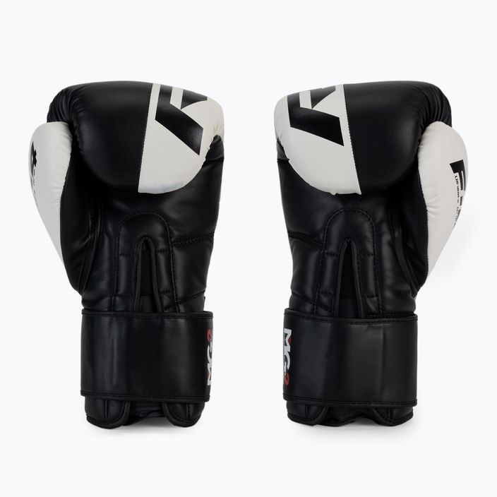 RDX REX F4 biele a čierne boxerské rukavice BGR-F4B-1OZ 2