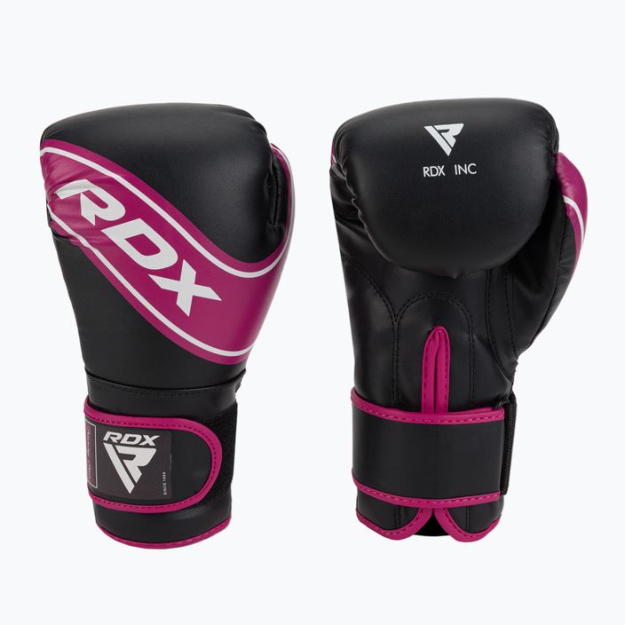 Detské boxerské rukavice RDX čierno-ružové JBG-4P 5