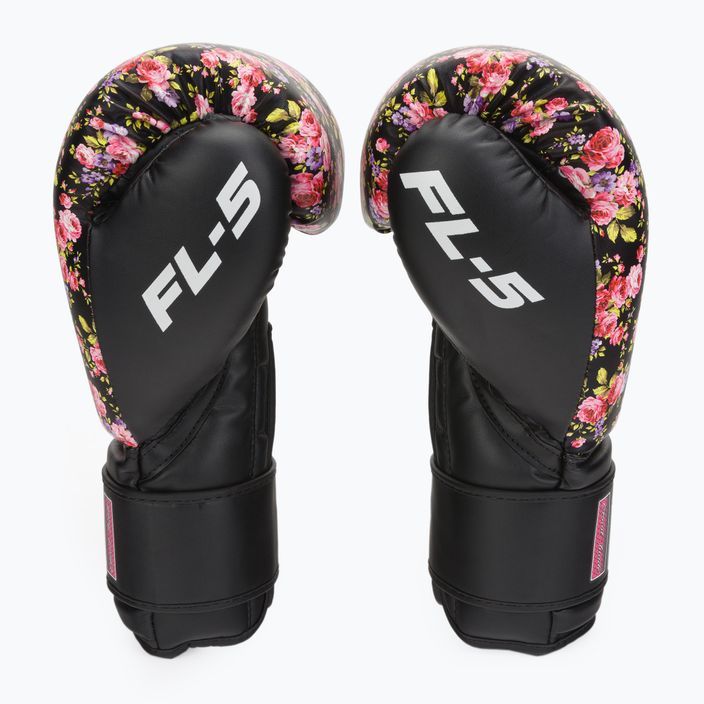 Boxerské rukavice RDX FL-5 čierno-ružové BGR-FL5B 4
