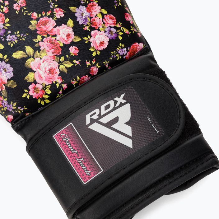 Boxerské rukavice RDX FL-5 čierno-ružové BGR-FL5B 7