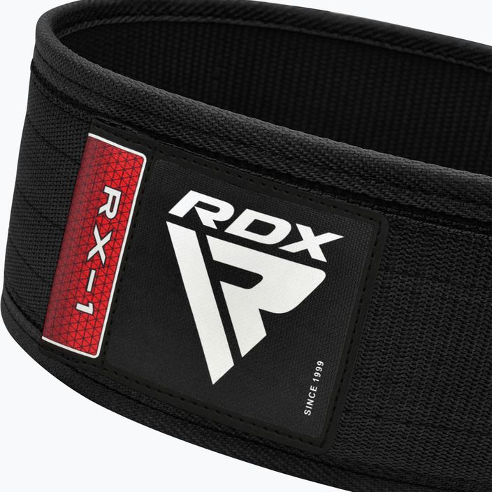 Opasok na cvičenie RDX RX1 Weight Lifting Strap čierny 4