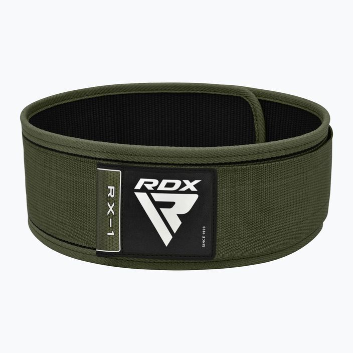 Opasok na cvičenie RDX RX1 Weight Lifting Strap army green