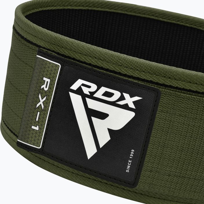 Opasok na cvičenie RDX RX1 Weight Lifting Strap army green 4