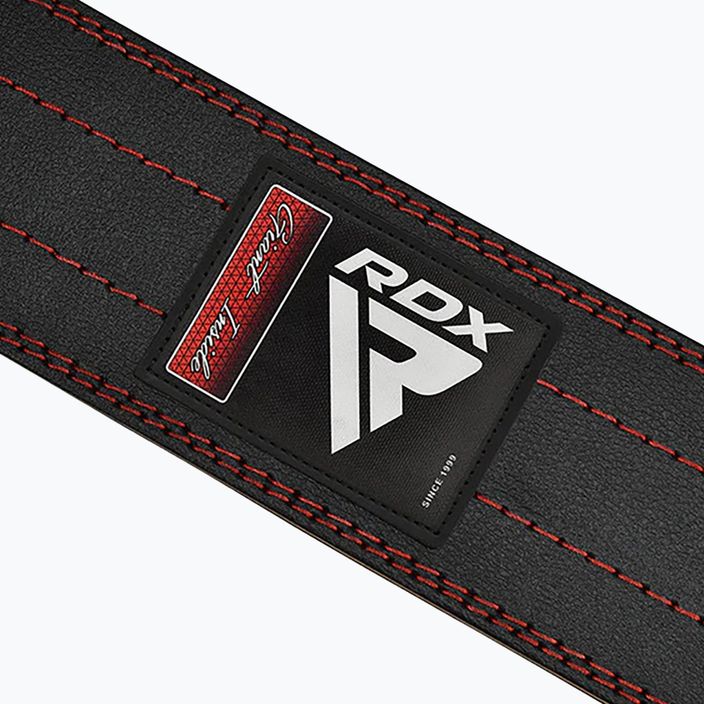 Vzpieračský opasok RDX RD1 Weight Lifting Power belt červený 3