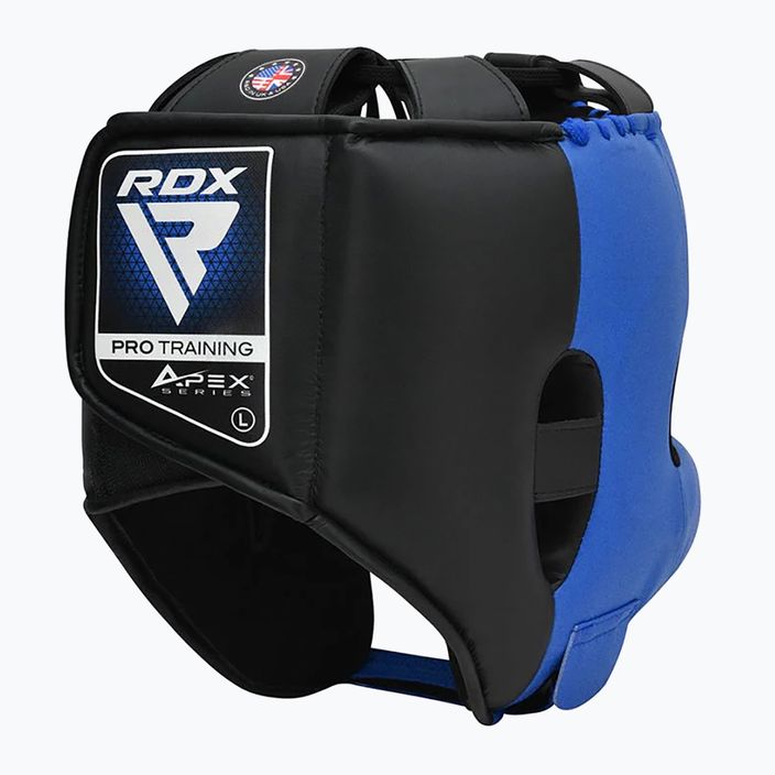 Boxerská prilba RDX Apex Boxing Head Gear With Nose Protection Bar blue 3